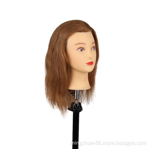 Professional salon Hairdresser Mannequin top quality  head with indian 100% human wigs hair